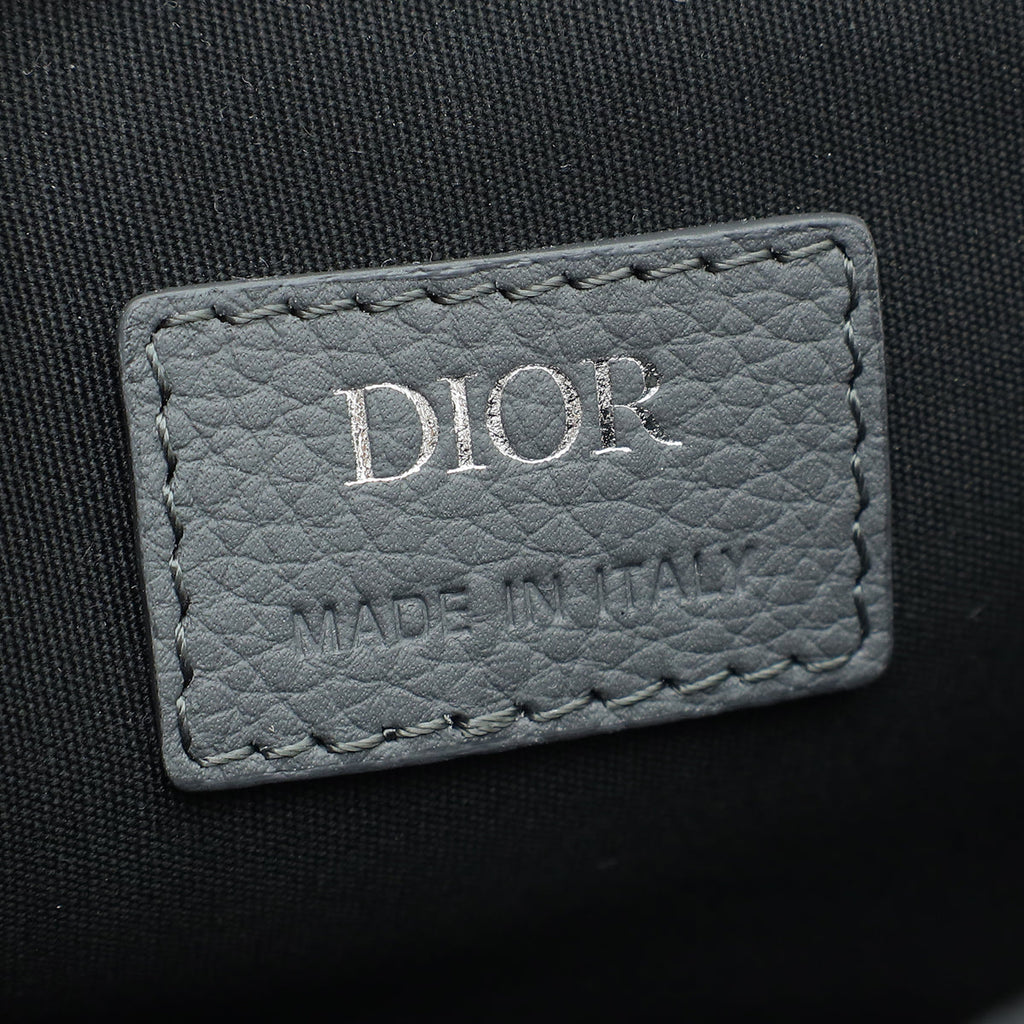 Christian Dior Metallic Grey Oblique Mini Gallop Bag