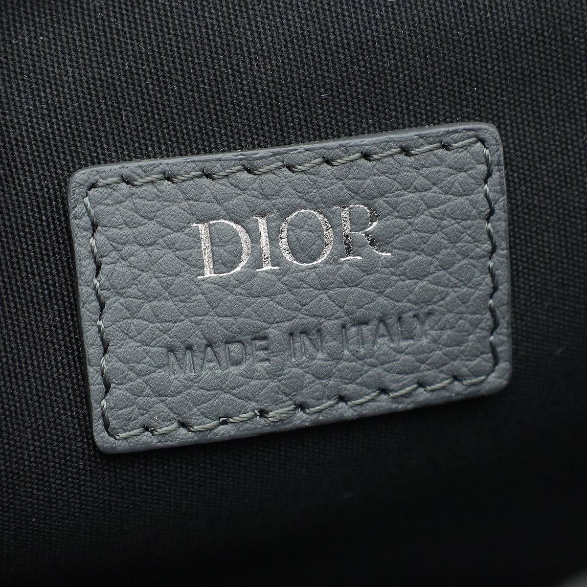 Christian Dior Metallic Grey Oblique Mini Gallop Bag