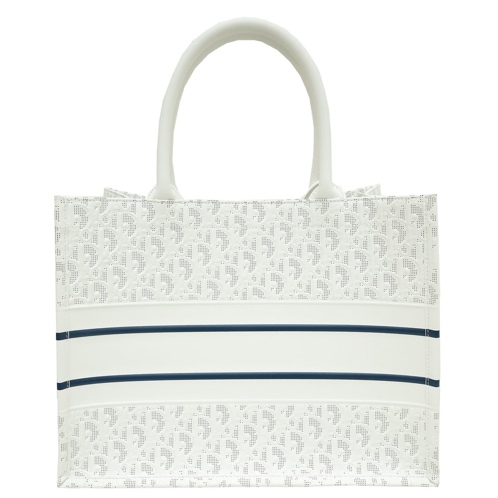 Christian Dior Bicolor Oblique Book Tote Medium Bag