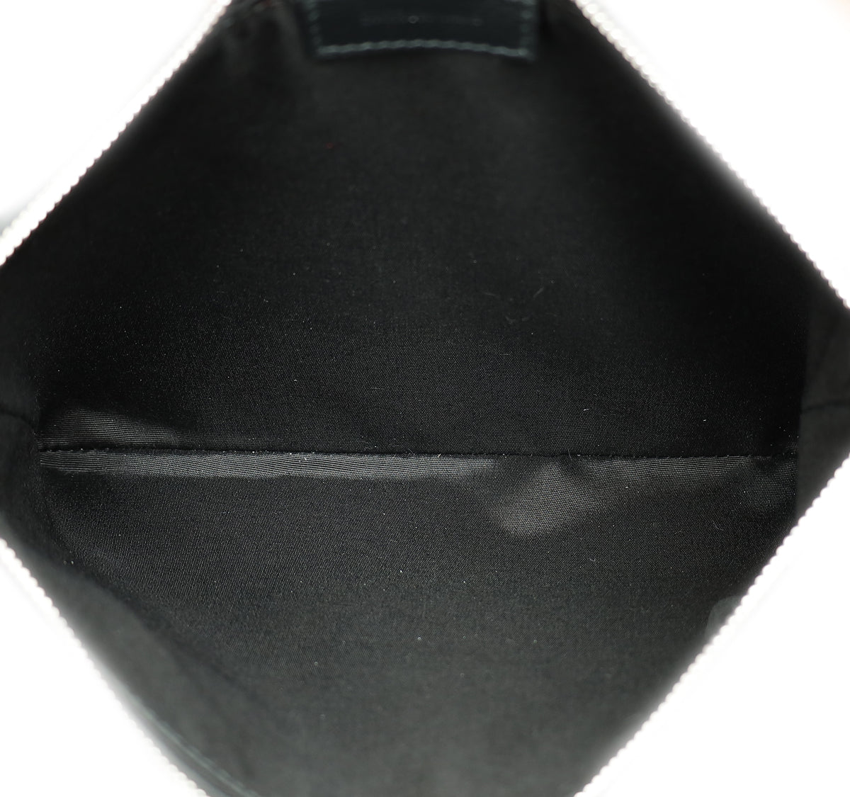 Christian Dior Dark Grey Oblique Zip Pouch