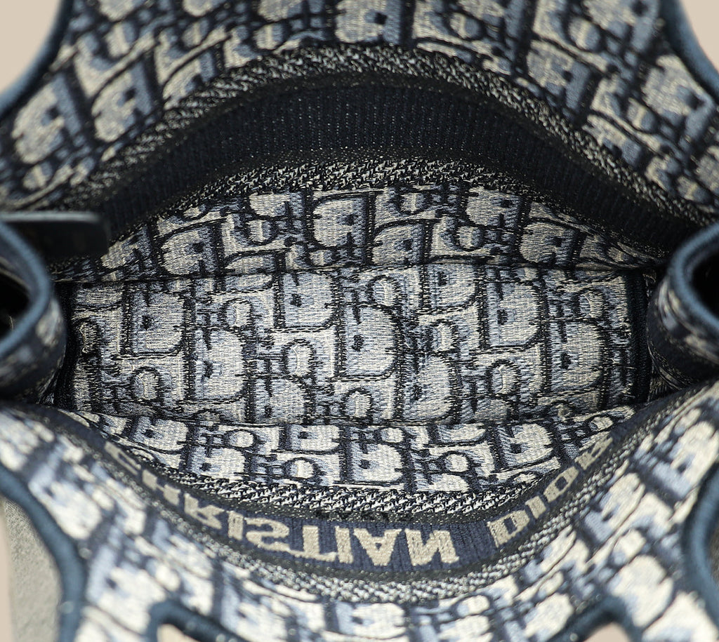 Christian Dior Navy Blue Oblique Book Tote Mini Bag