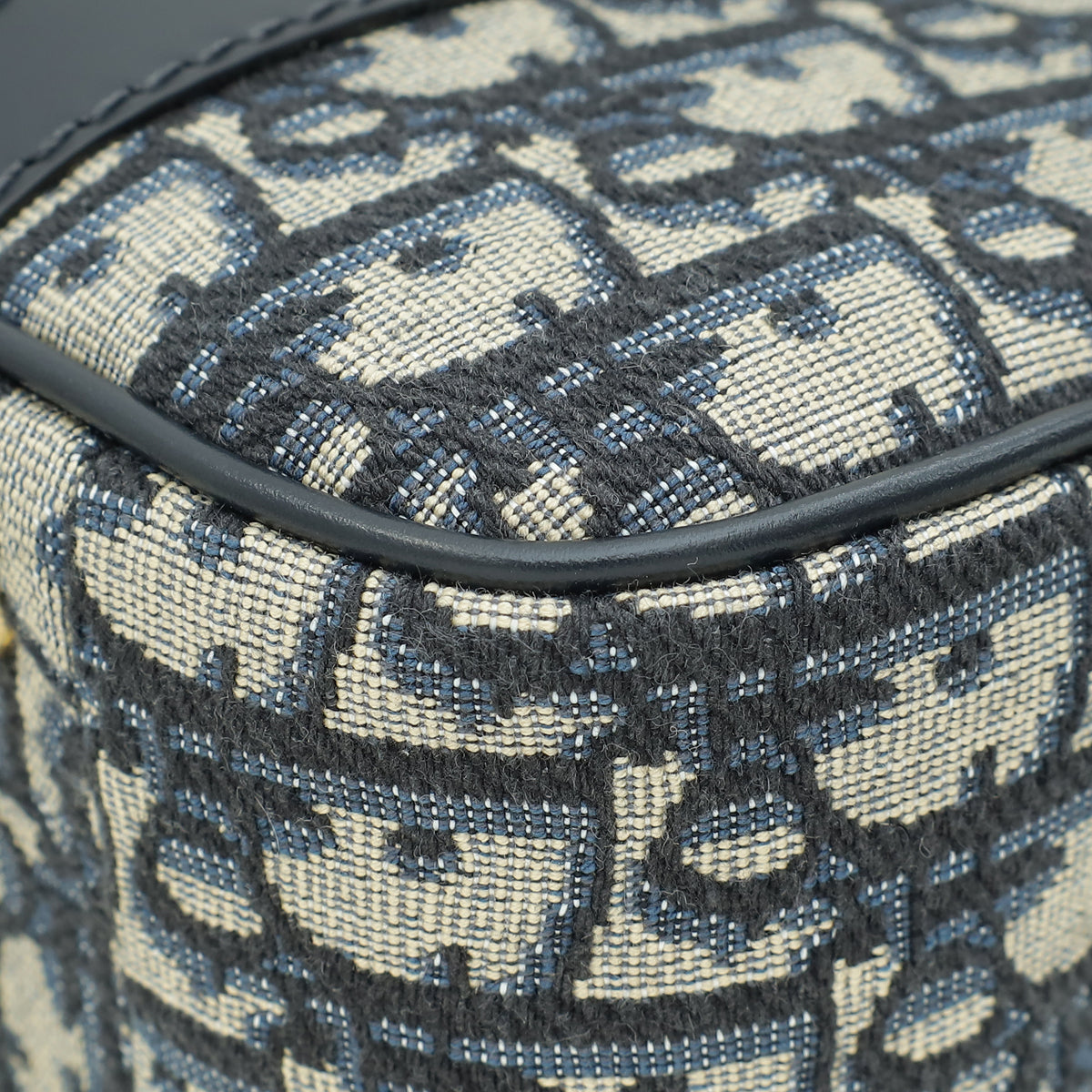 Christian Dior Blue Oblique D-Vibe Bowling Medium Bag