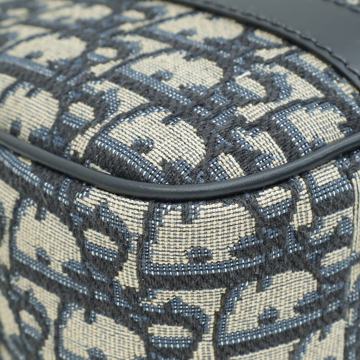 Christian Dior Blue Oblique D-Vibe Bowling Medium Bag