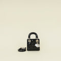 Christian Dior Black Micro Lady Dior Bag