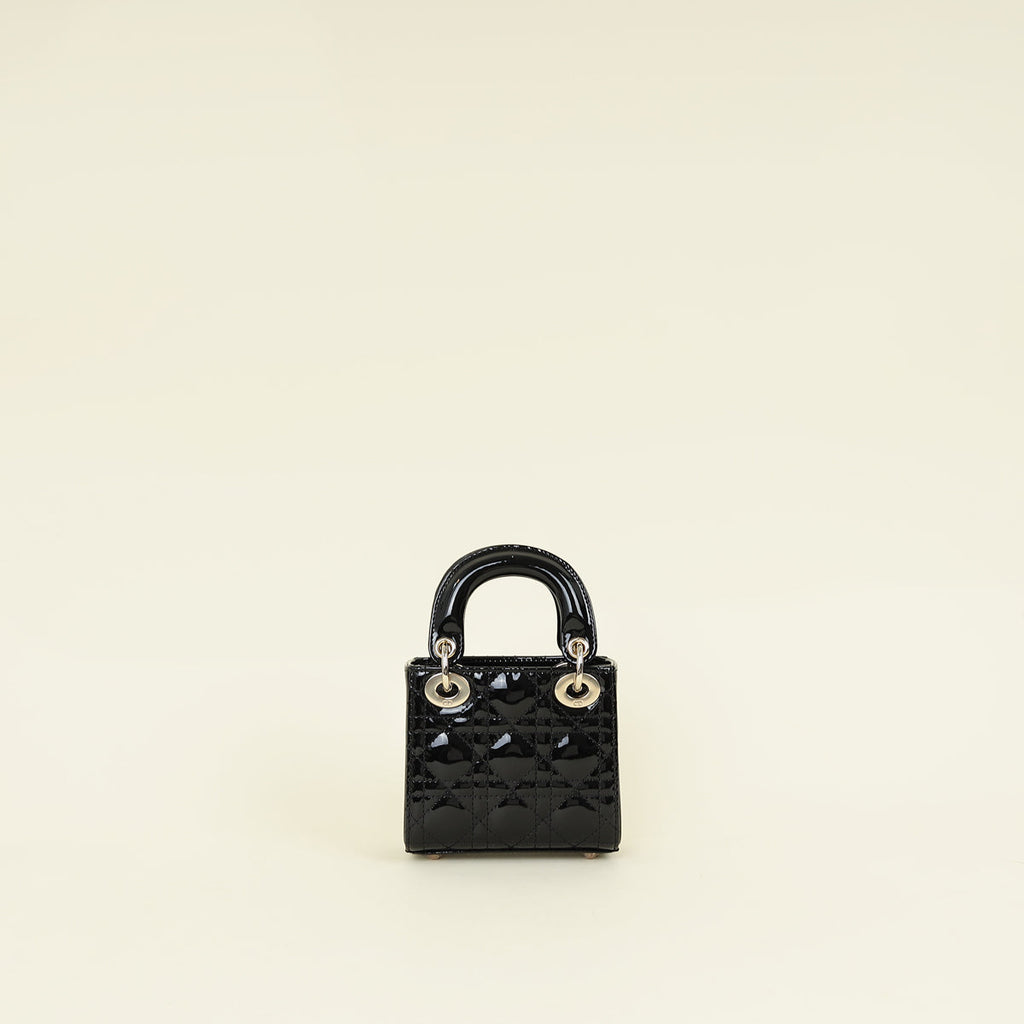 Christian Dior Black Micro Lady Dior Bag
