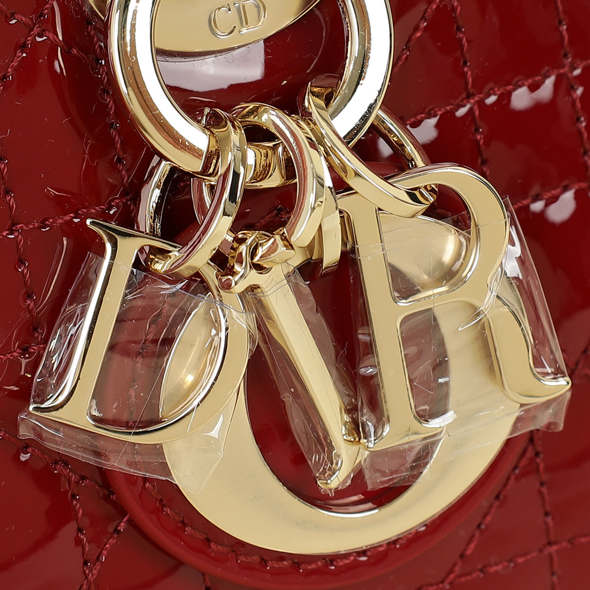 Christian Dior Red Micro Lady D-Joy Bag