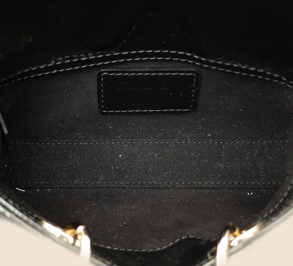 Christian Dior Black Lady D-joy Micro Bag