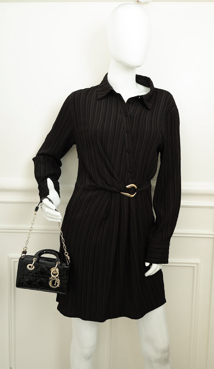 Christian Dior Black Lady D-joy Micro Bag