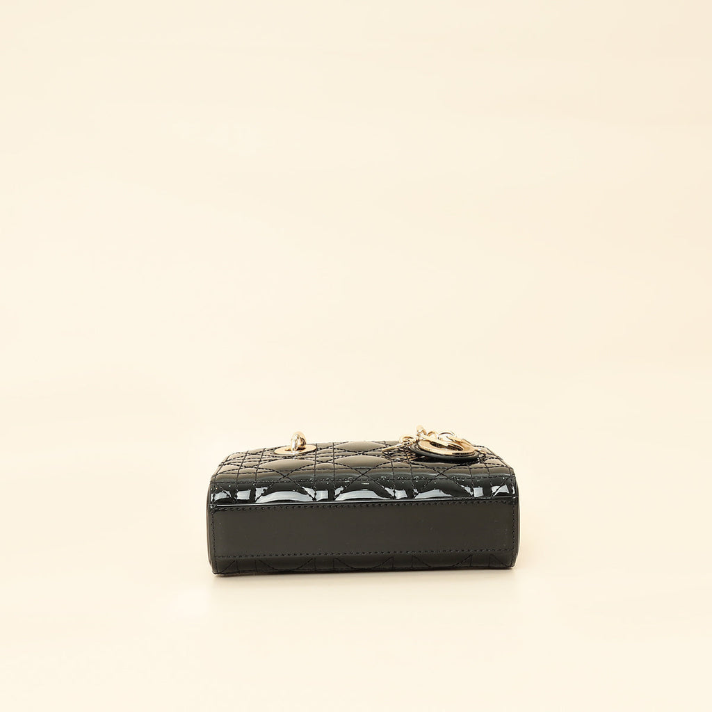 Christian Dior Black Lady D-joy Micro Bag