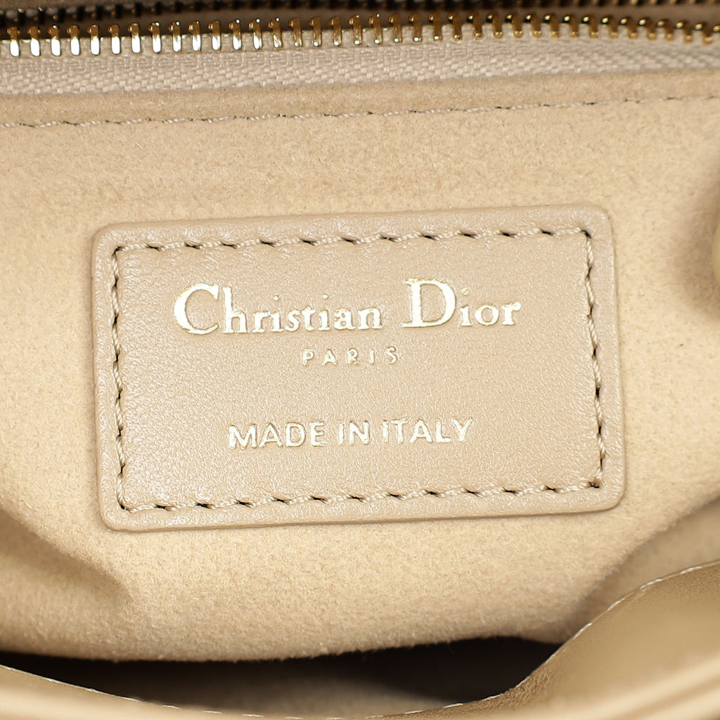 Christian Dior Dark Beige Mini Chain Lady Dior Bag