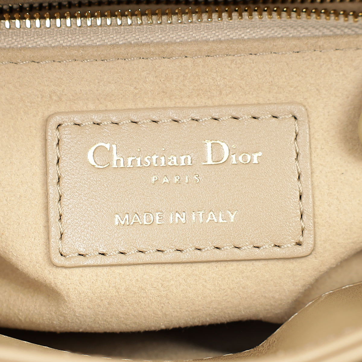 Christian Dior Dark Beige Mini Chain Lady Dior Bag