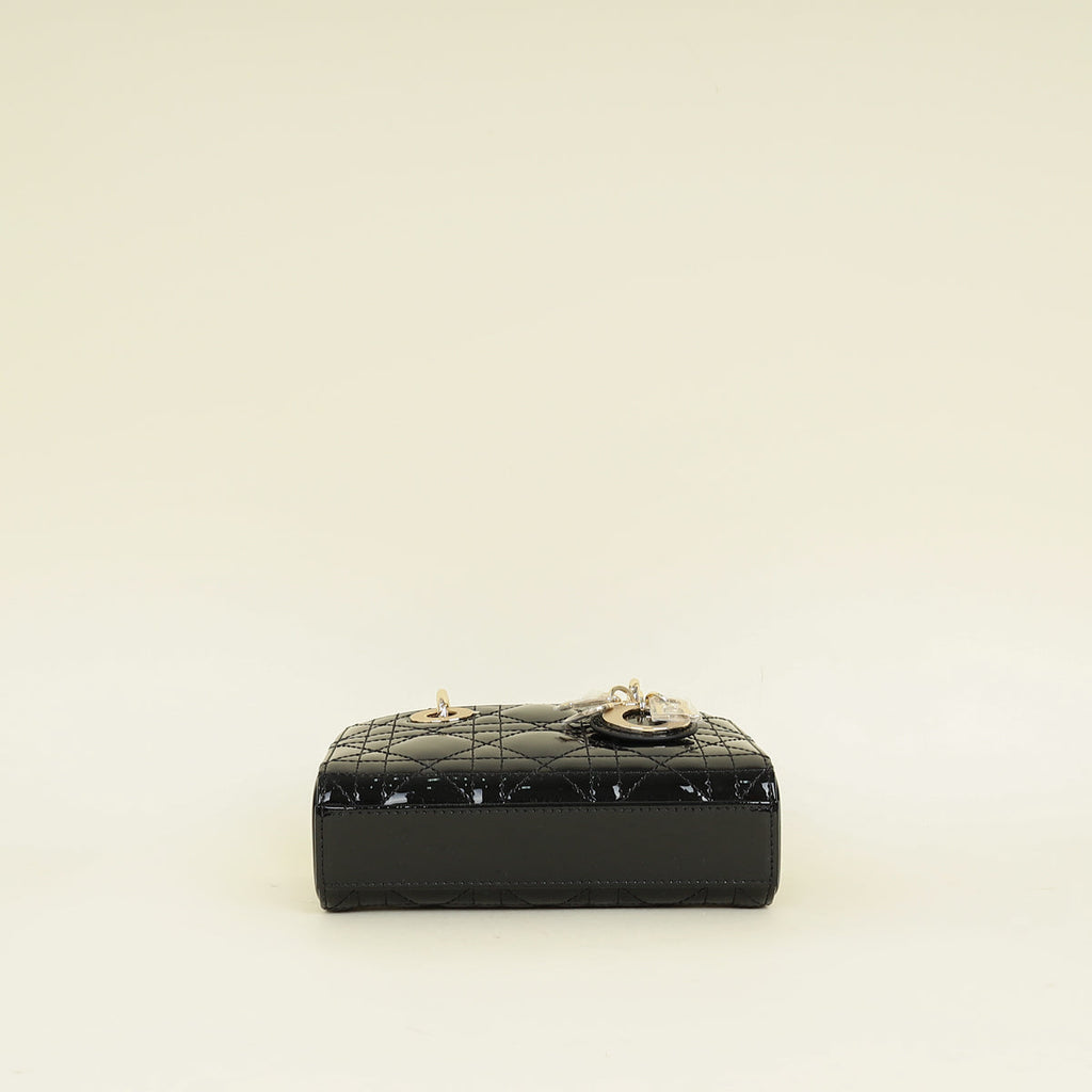 Christian Dior Black Lady-D Joy Micro Bag