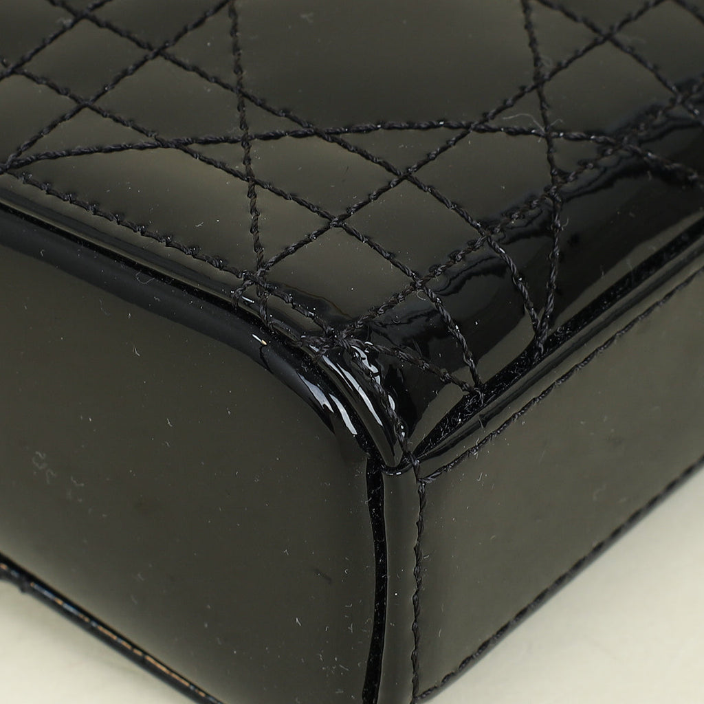 Christian Dior Black Lady-D Joy Micro Bag