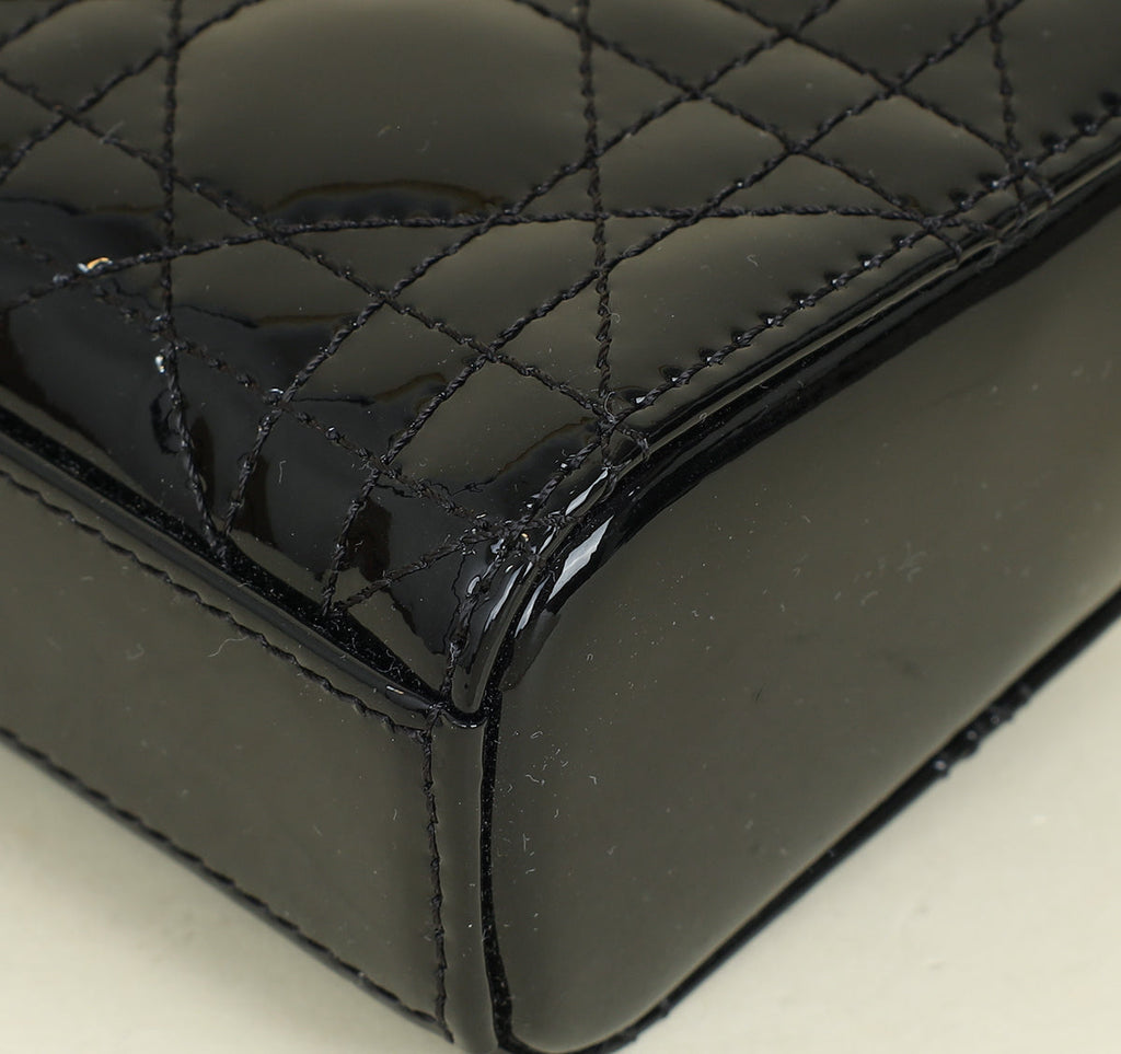 Christian Dior Black Lady-D Joy Micro Bag