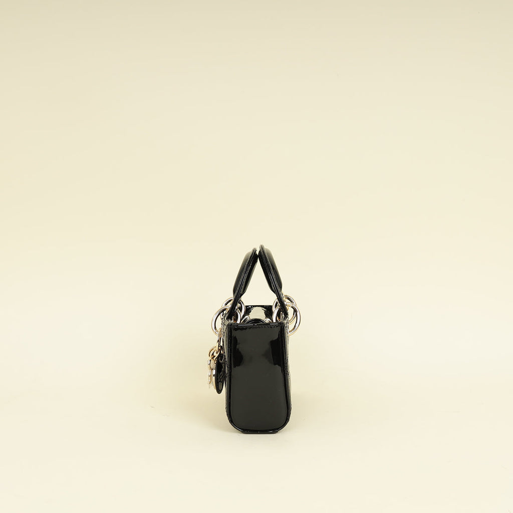 Christian Dior Black Lady-D Joy Micro Bag