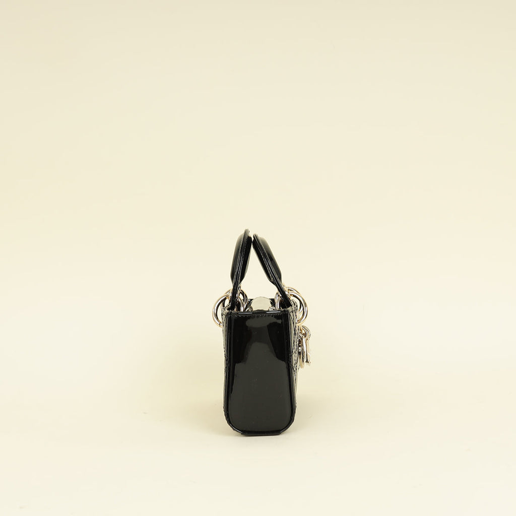 Christian Dior Black Lady-D Joy Micro Bag