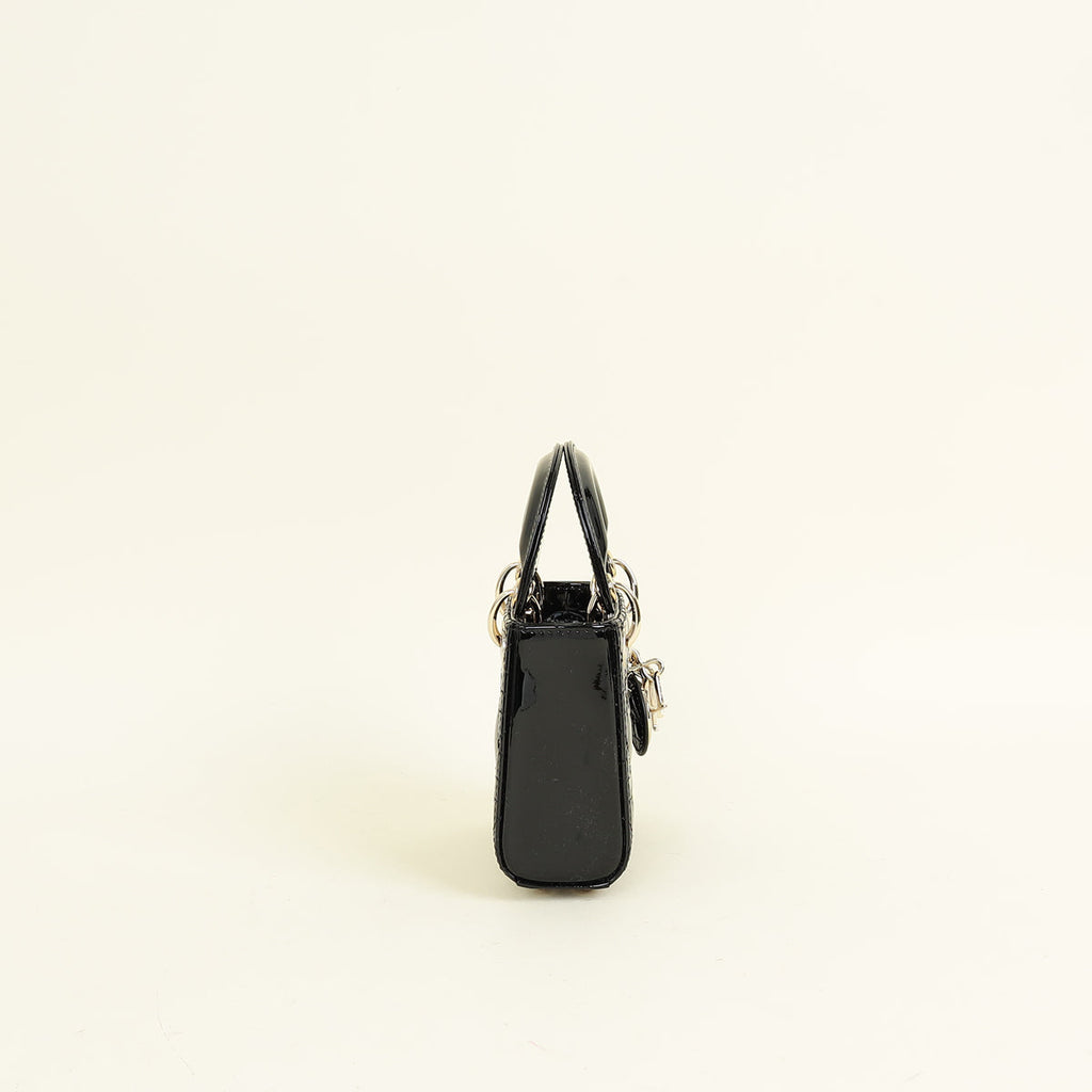 Christian Dior Black Lady Dior Micro Bag