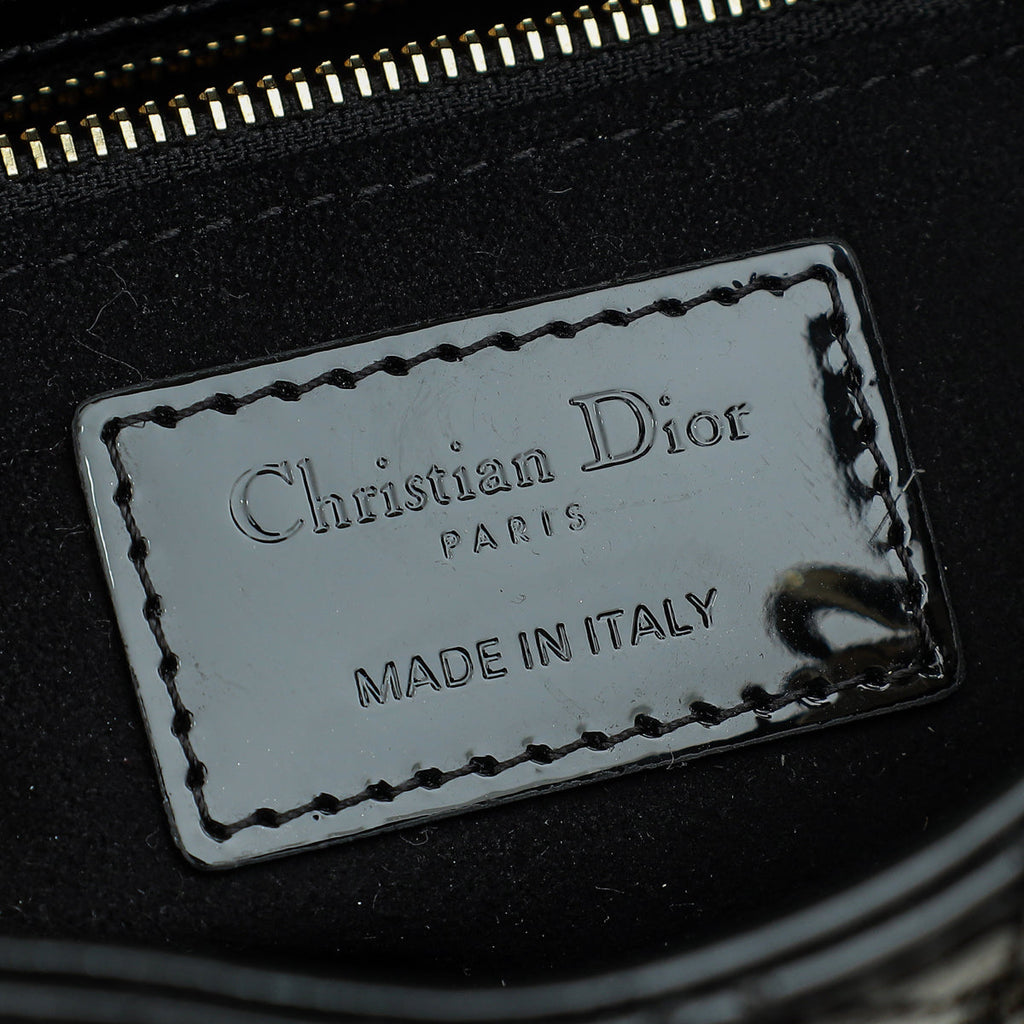 Christian Dior Black Lady Dior Mini Chain Bag