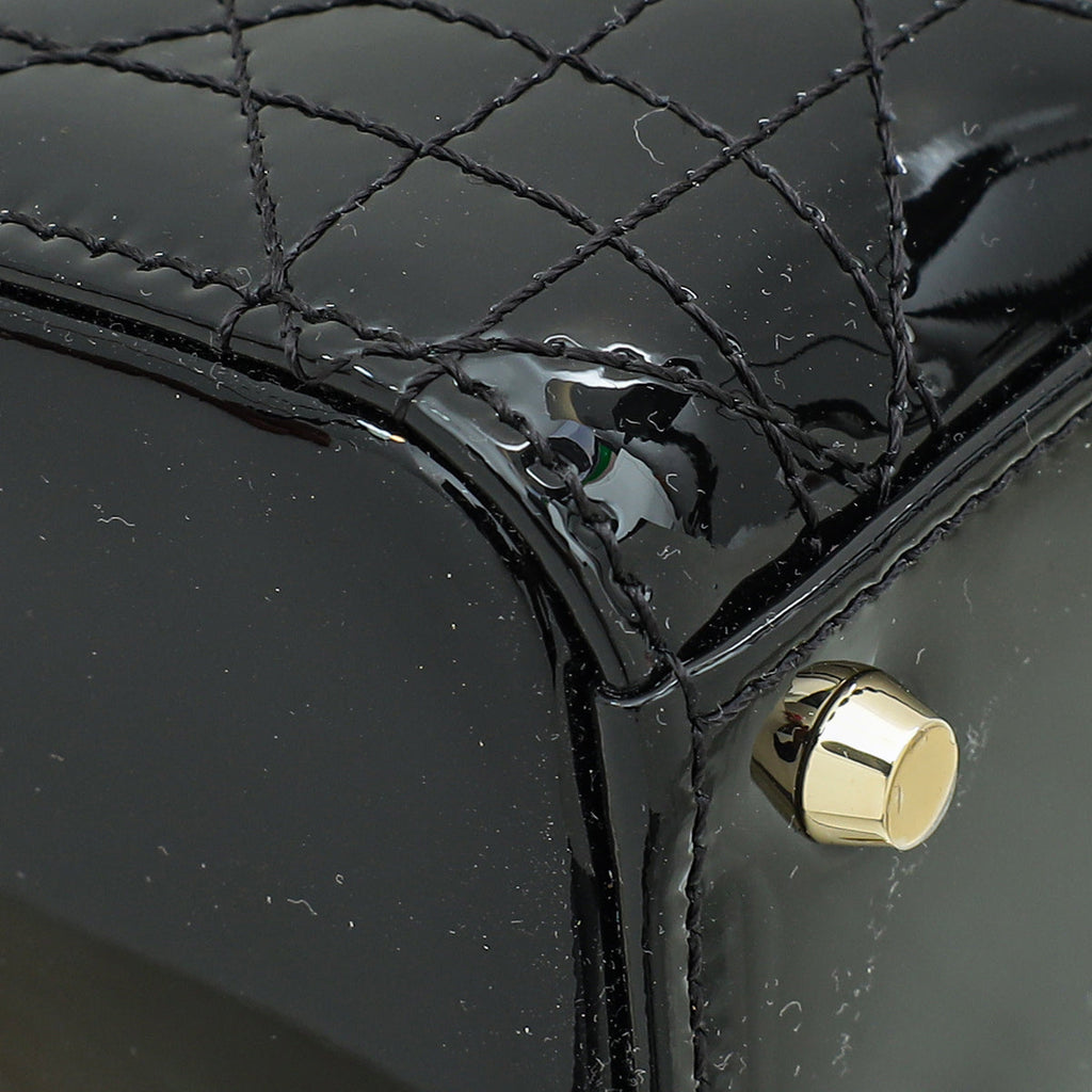 Christian Dior Black Lady Dior Mini Chain Bag