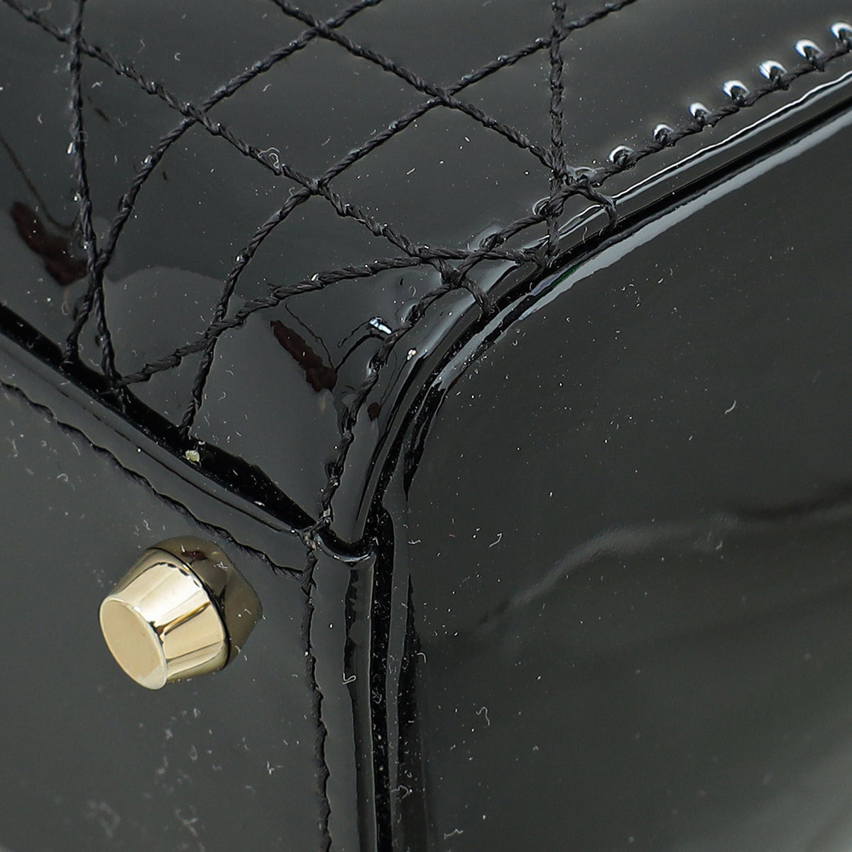 Christian Dior Black Lady Dior Mini Chain Bag