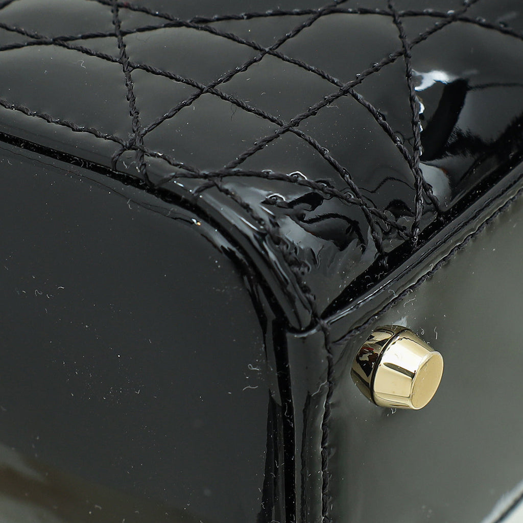 Christian Dior Black Lady Dior Mini Chain Bag