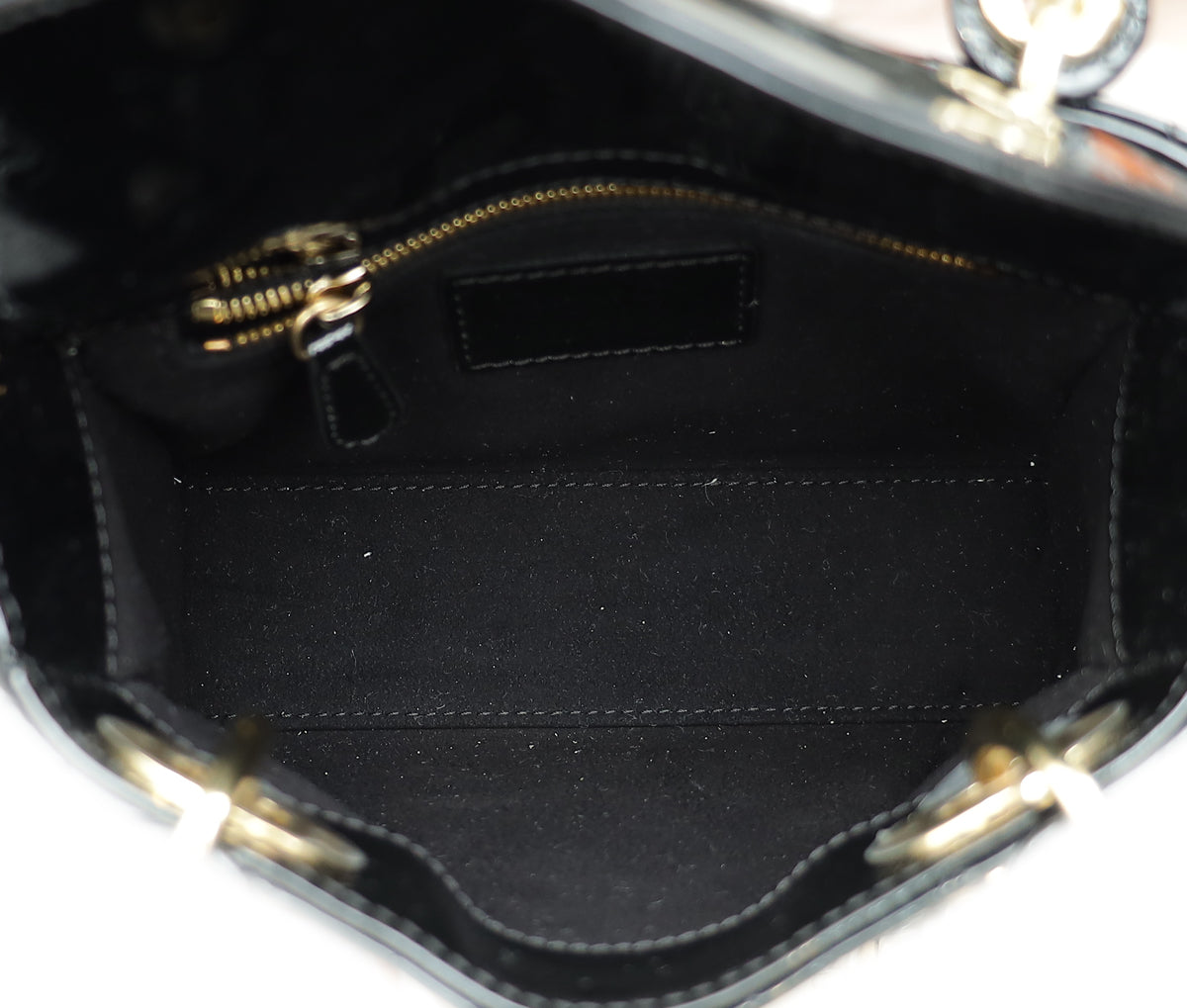 Christian Dior Black Lady Dior Mini Chain Bag