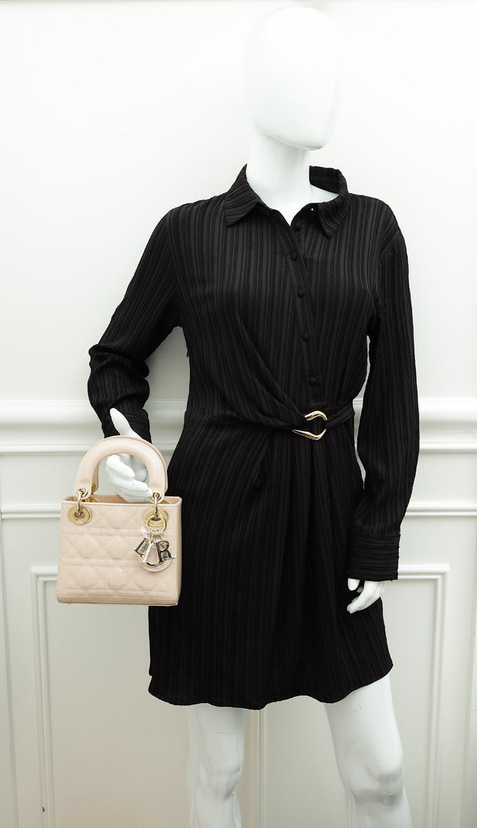 Christian Dior Powder Pink Lady Dior Mini Chain Bag