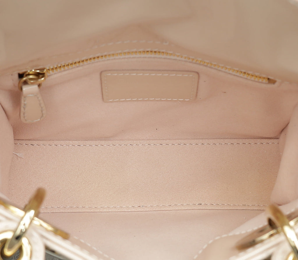 Christian Dior Powder Pink Lady Dior Mini Chain Bag