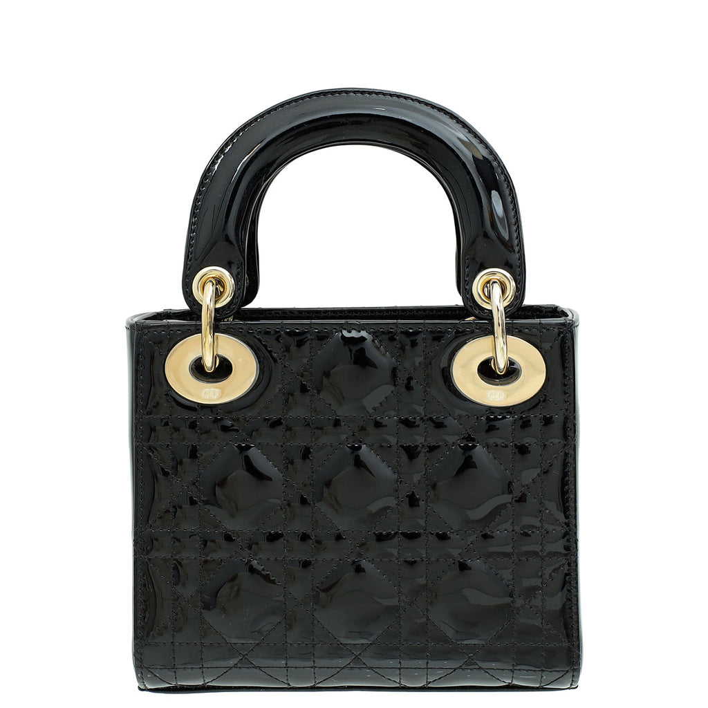 Christian Dior Black Mini Chain Lady Dior Bag