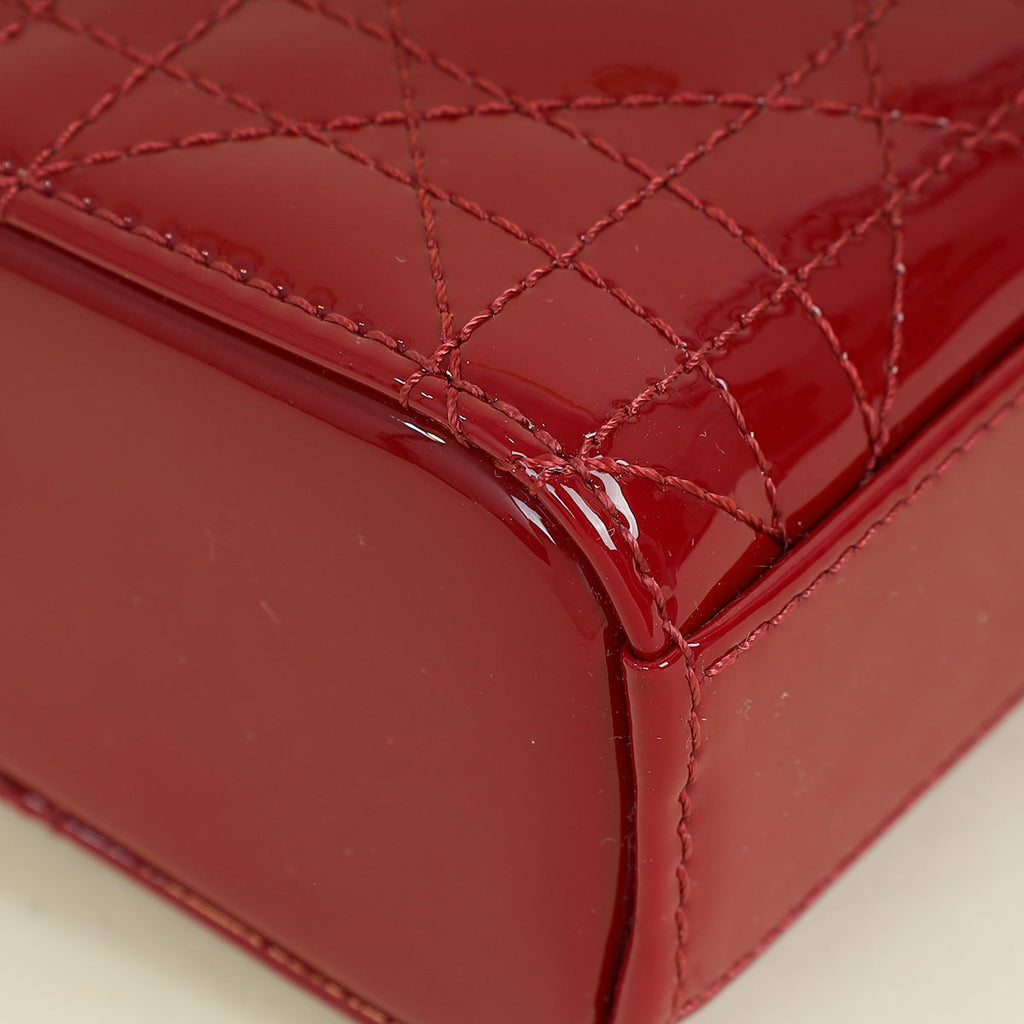 Christian Dior Red Cherry Lady D-Joy Micro Bag