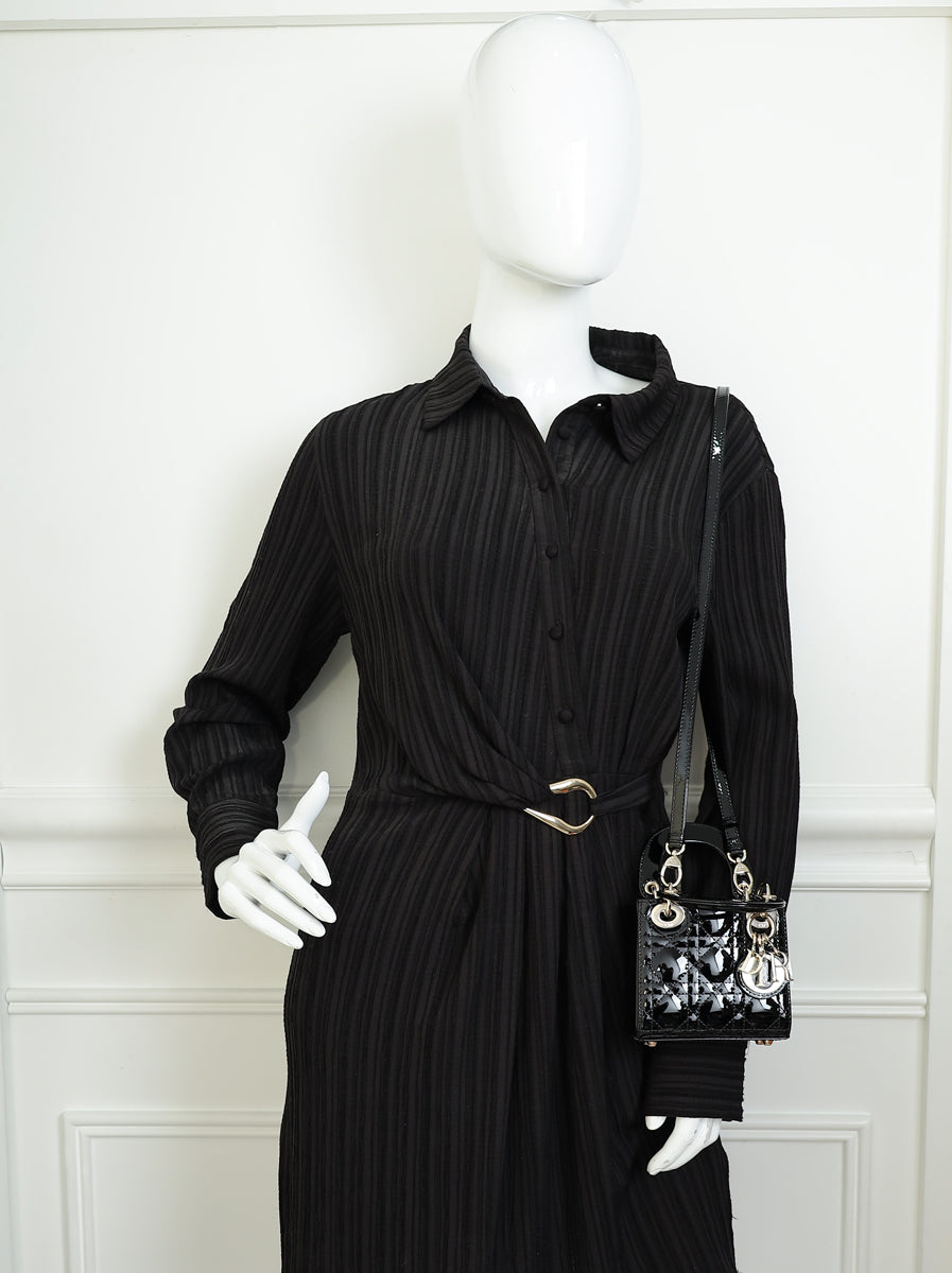 Christian Dior Black Lady Dior Micro Bag