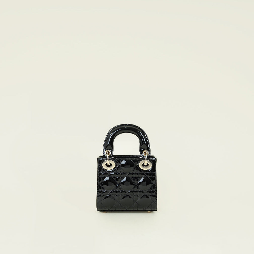 Christian Dior Black Lady Dior Micro Bag