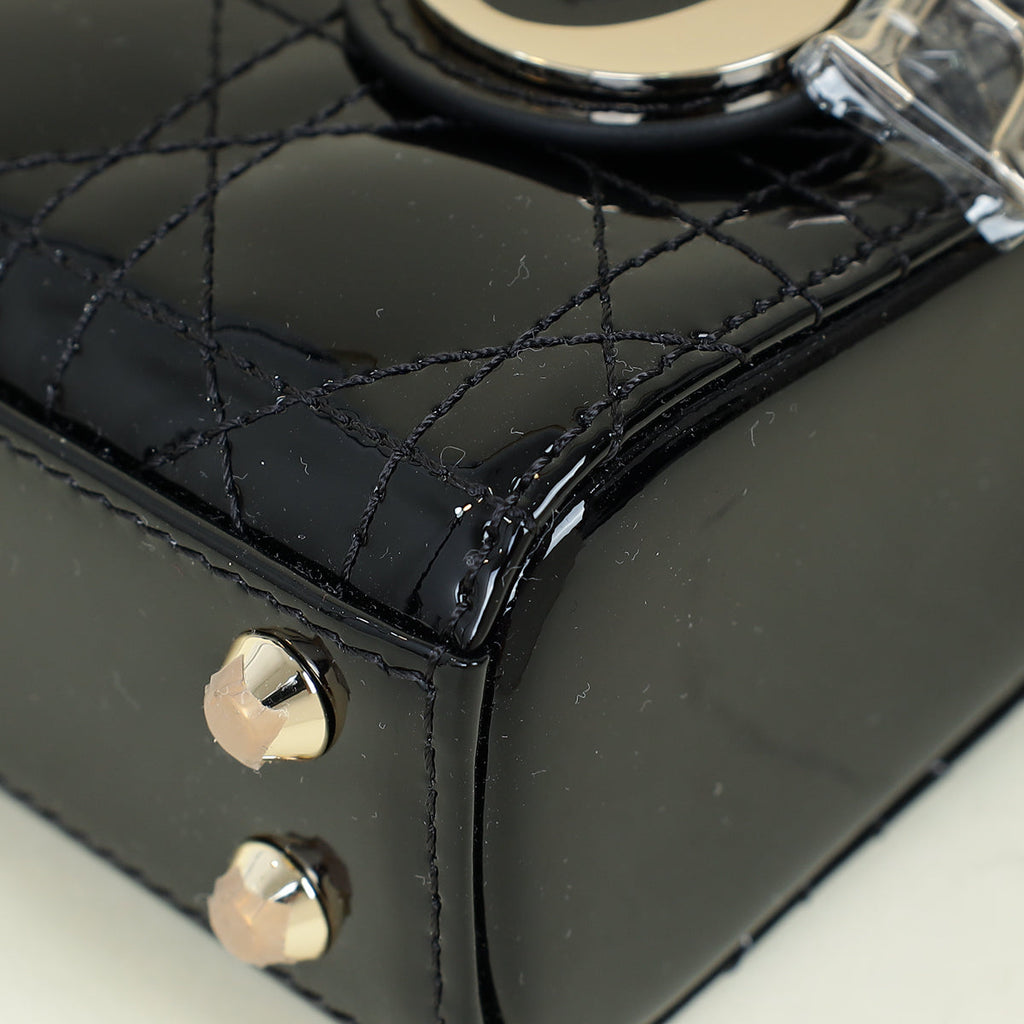 Christian Dior Black Lady Dior Micro Bag