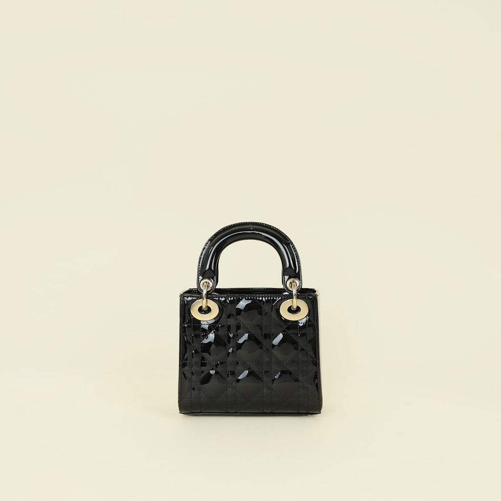 Christian Dior Black Chain Mini Lady Dior Bag