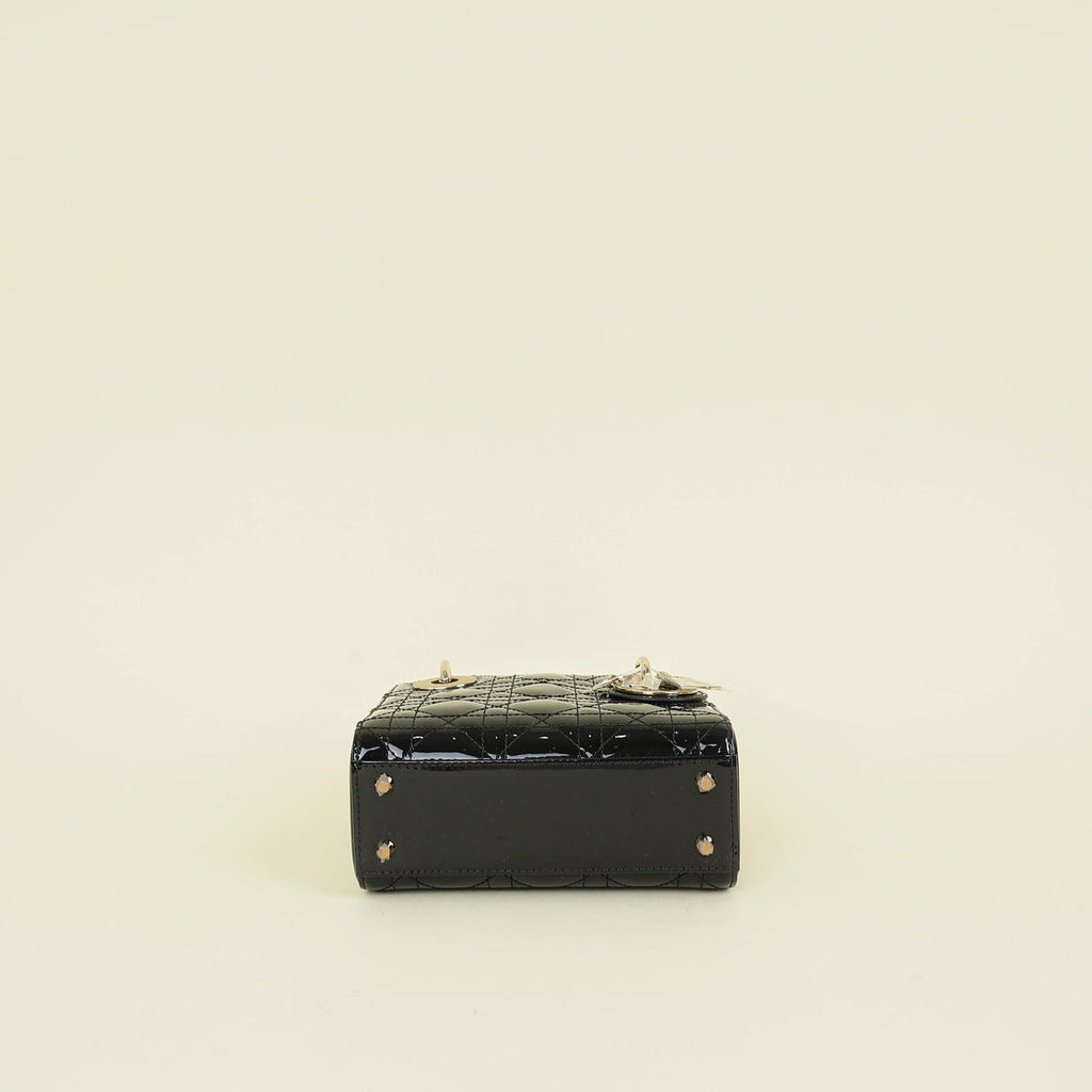 Christian Dior Black Chain Mini Lady Dior Bag