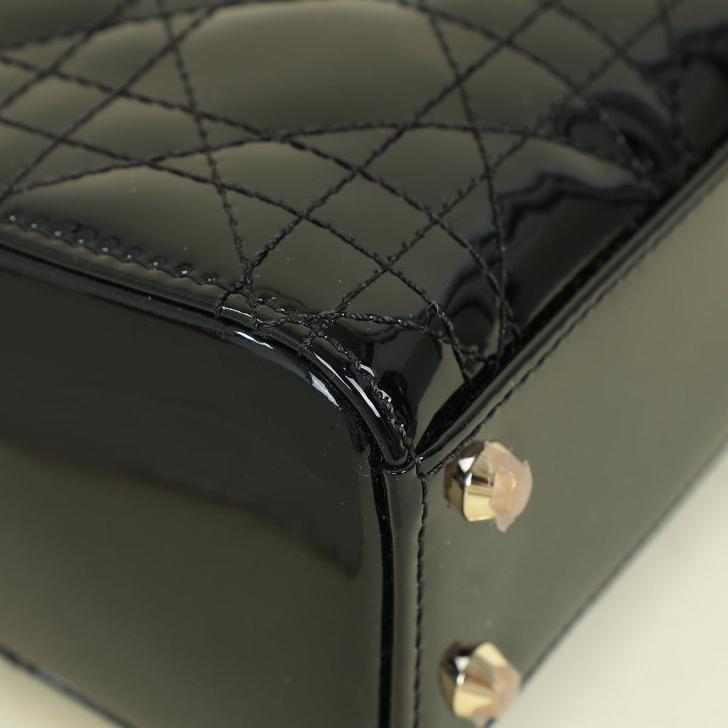 Christian Dior Black Chain Mini Lady Dior Bag