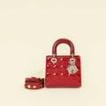 Christian Dior Red My ABCDior Lady Dior Small Bag