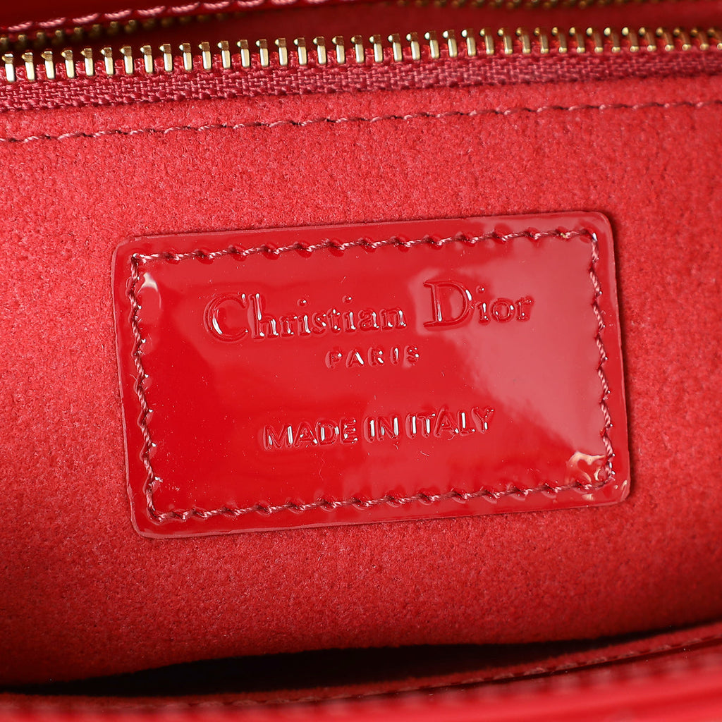 Christian Dior Red My ABCDior Lady Dior Small Bag