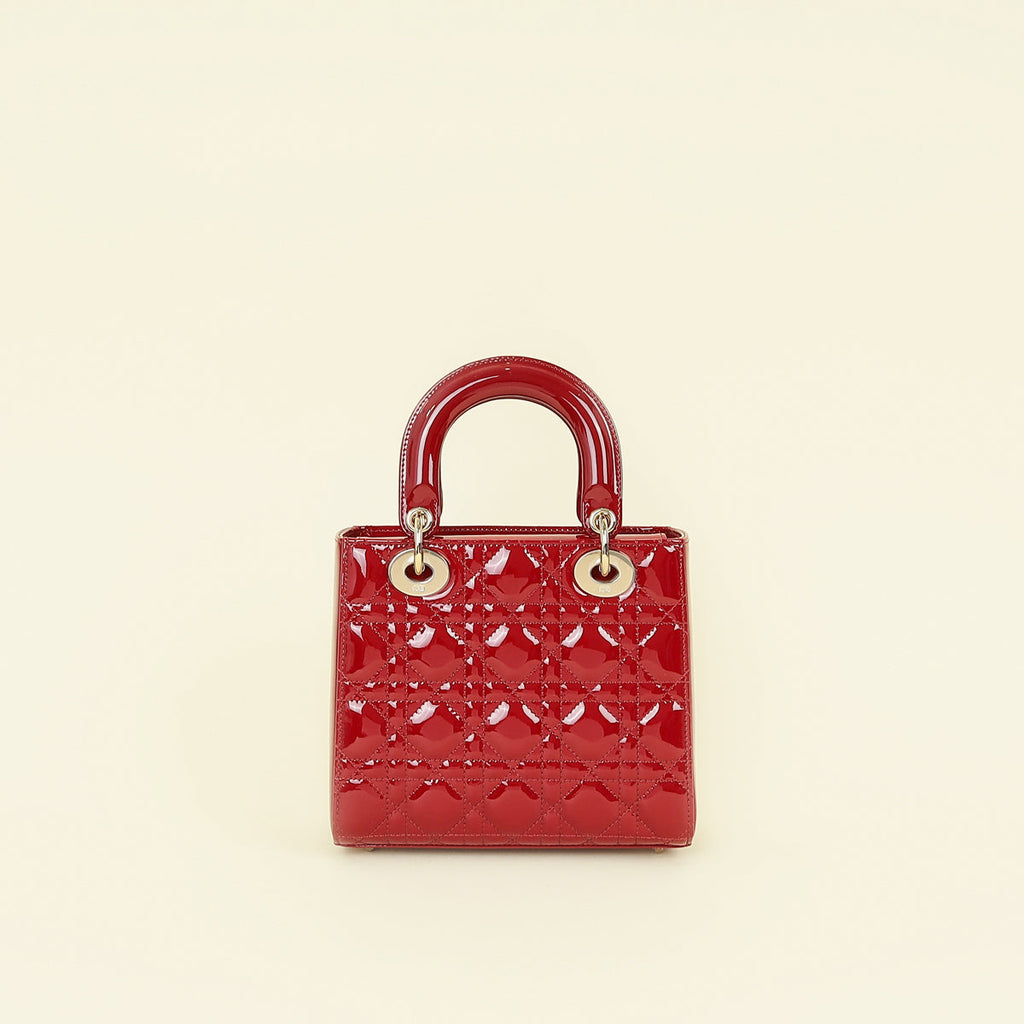 Christian Dior Red My ABCDior Lady Dior Small Bag