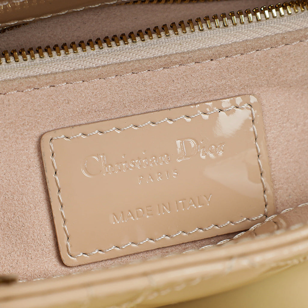 Christian Dior Nude Chain Mini Lady Dior Bag