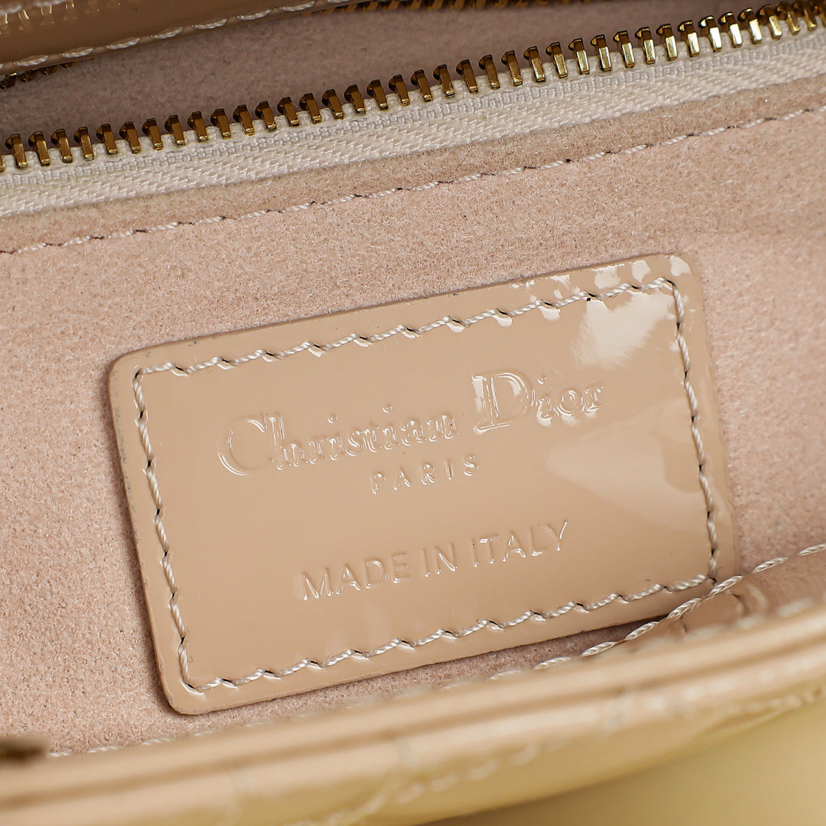 Christian Dior Nude Chain Mini Lady Dior Bag