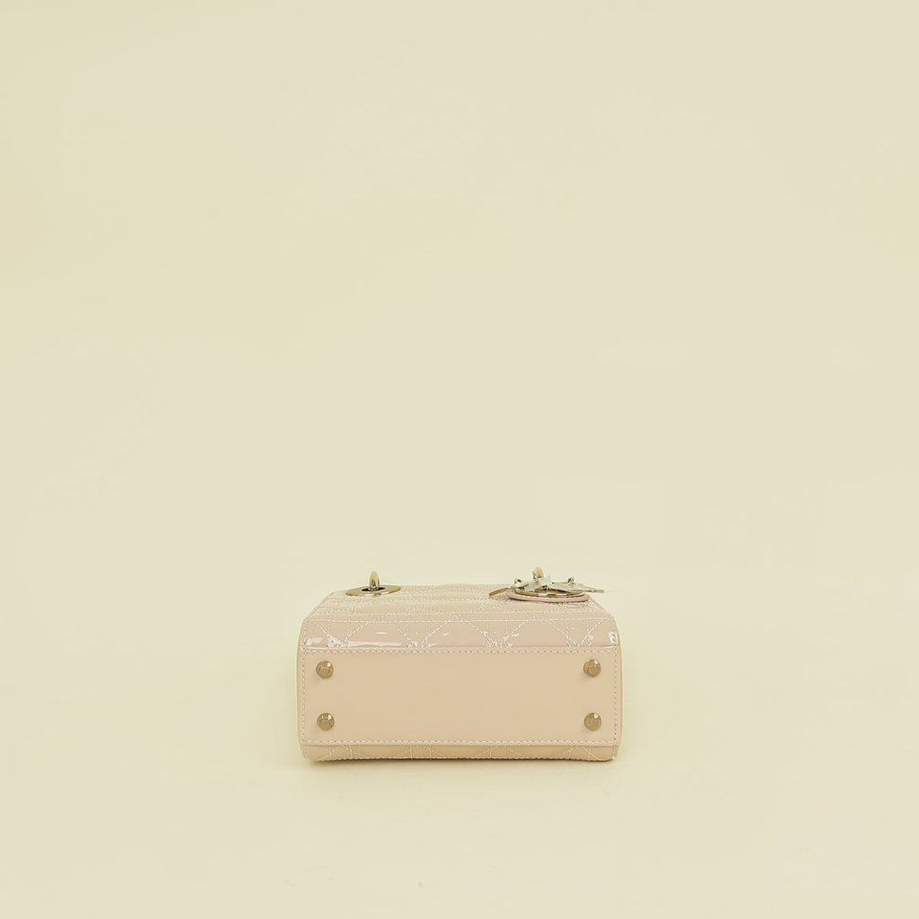Christian Dior Nude Chain Mini Lady Dior Bag