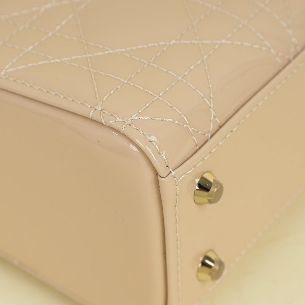 Christian Dior Nude Chain Mini Lady Dior Bag