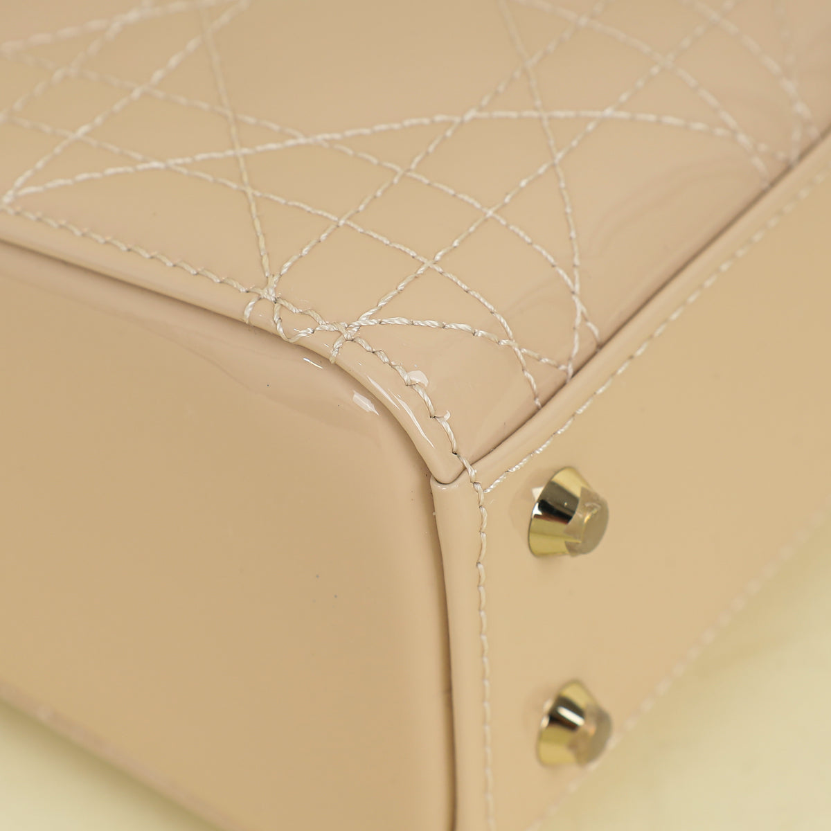 Christian Dior Nude Chain Mini Lady Dior Bag