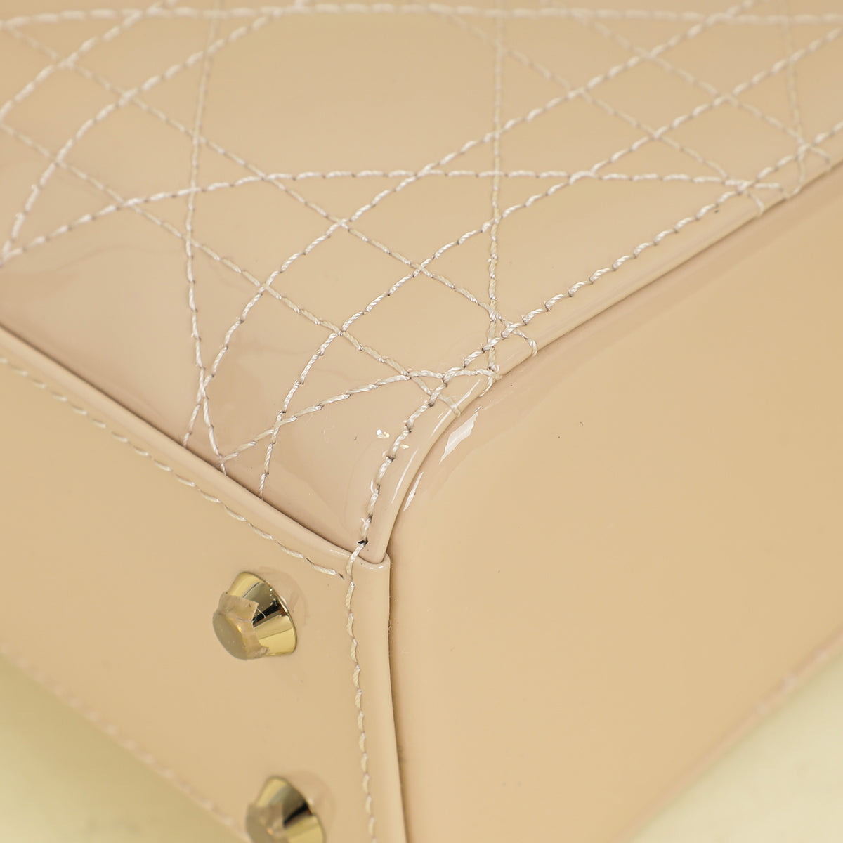Christian Dior Nude Chain Mini Lady Dior Bag