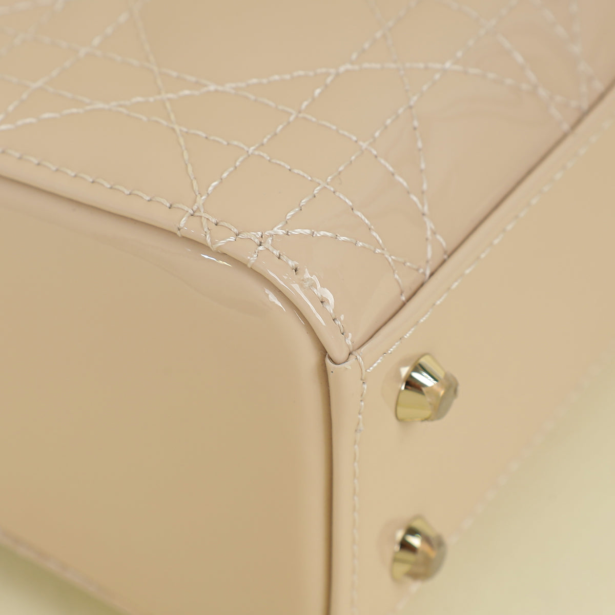 Christian Dior Nude Chain Mini Lady Dior Bag