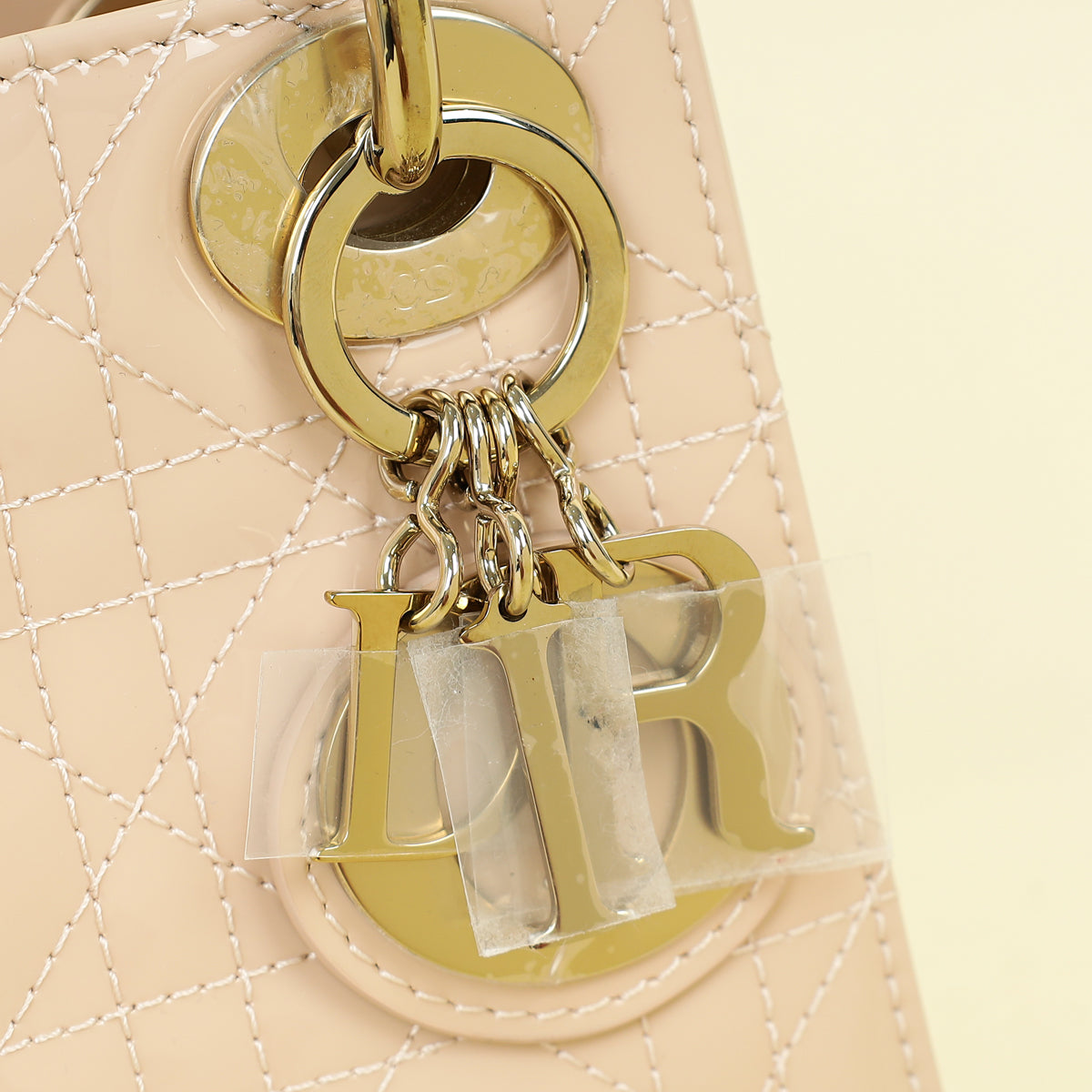 Christian Dior Nude Chain Mini Lady Dior Bag