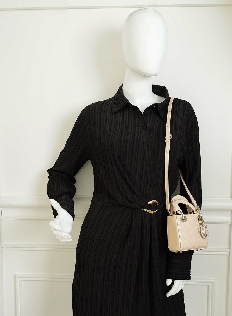 Christian Dior Nude Micro Lady Dior Bag