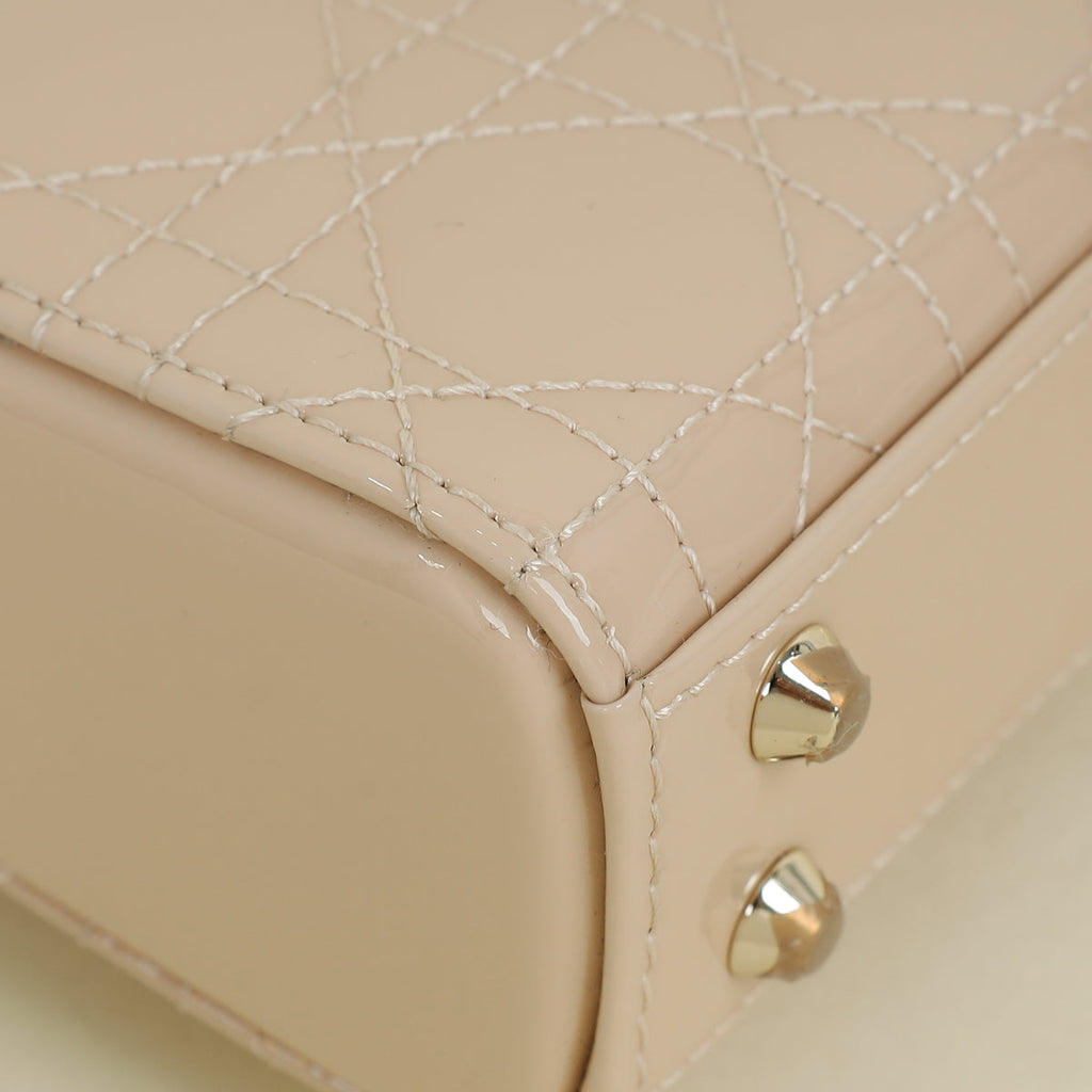 Christian Dior Nude Micro Lady Dior Bag