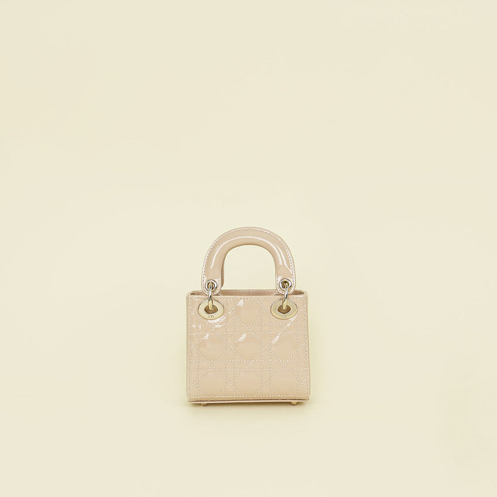 Christian Dior Nude Micro Lady Dior Bag